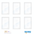 6 Pack Apagador De Pared Touch 3 Módulos Avia Smarthome Wifi
