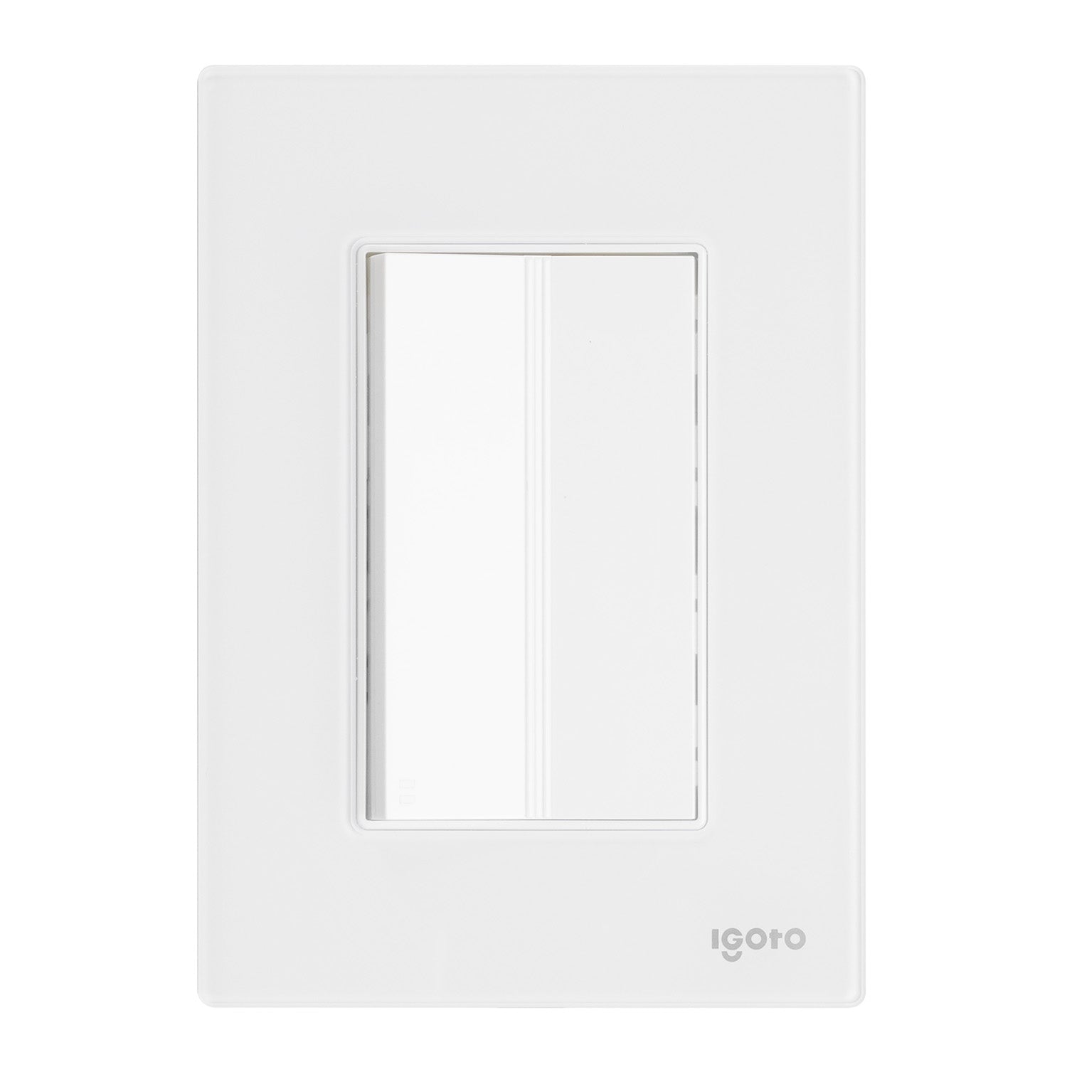 10 Placas armada cristal con  1 apagador escalera de 3 módulos  color blanco