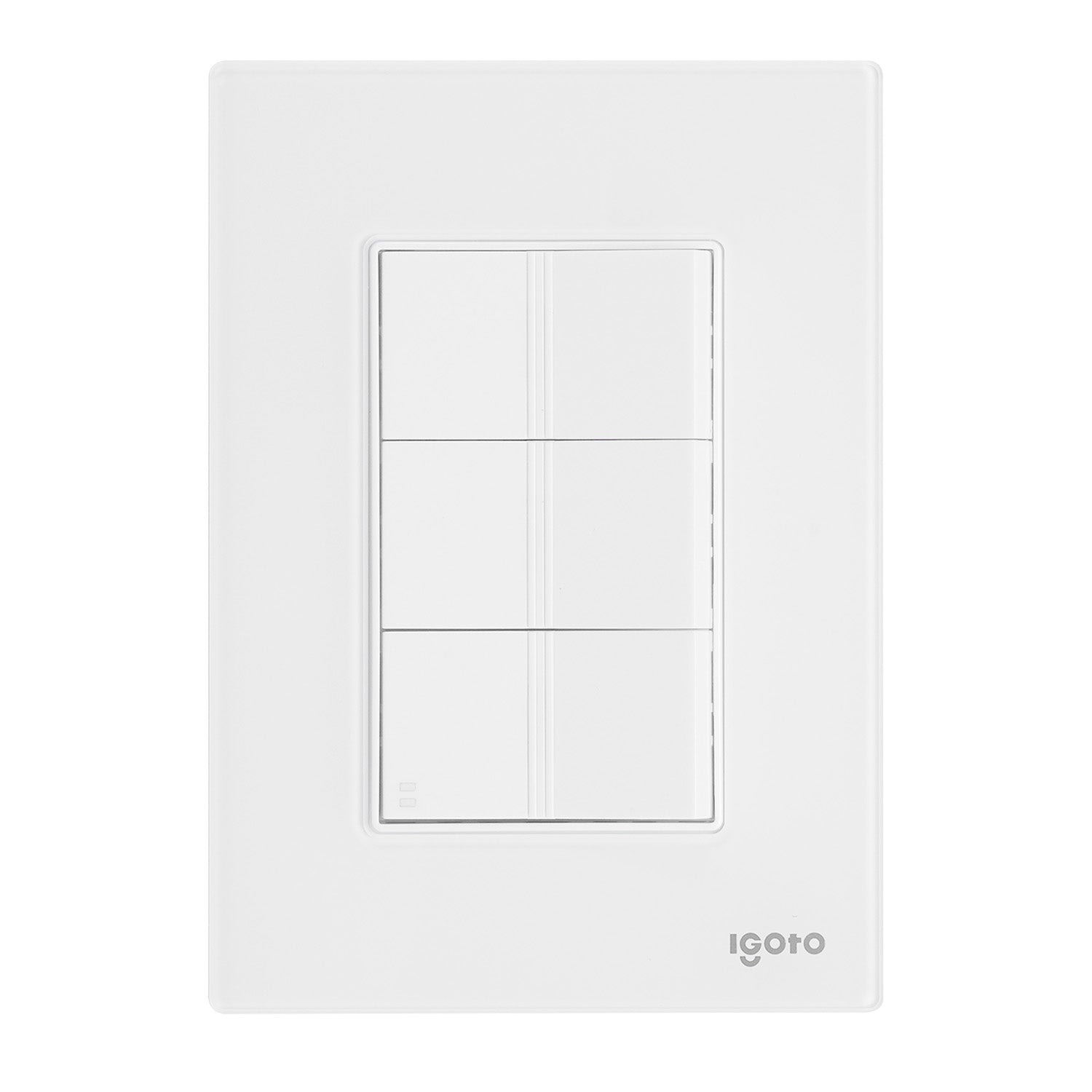 10 Placas Armada Cristal con  3 apagadores sencillos de 1 módulo  color blanco