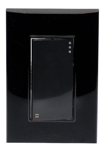 Placa Armada Con 1 Apagador De Escalera, 8 X 12 Lugano Color Negro