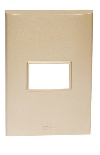 20pack De Placas De 1 Módulo, 8 X 12 Cm Igoto Pb1201 Color Dorado Voltaje Nominal 10v