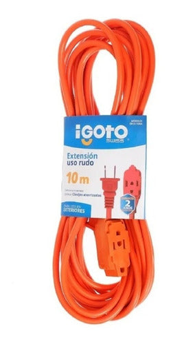 Extension Uso Rudo Naranja Exterior 16awg 10m Igoto
