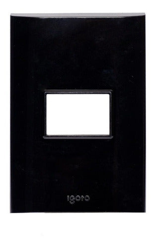 20pack De Placas De 1 Módulo, 8 X 12 Cm Igoto Pb1201 Color Negro Voltaje Nominal 10v
