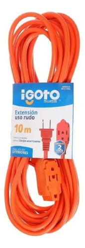 Igoto Er13-10na Extension Uso Rudo Naranja 10 M Naranja