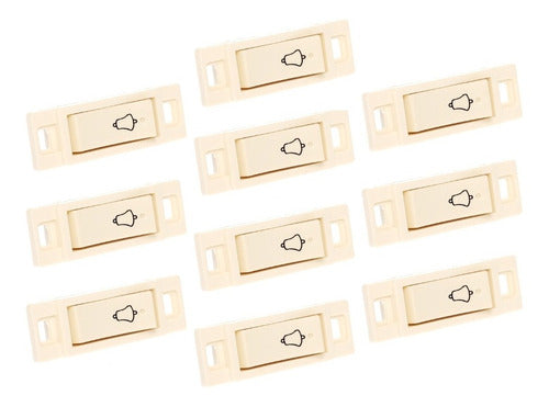 Pack De 10 Apagador Largo Timbre Sencillo Igoto 127 V~ 10 A 10 A 127v