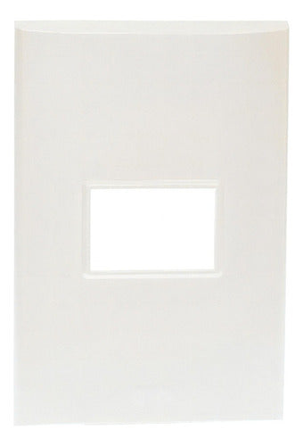 20pack De Placas De 1 Módulo, 8 X 12 Cm Igoto Pb1201 Color Perla