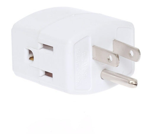 Adaptador De Cubo, Color Blanco, 125v, 15a Igoto Am12
