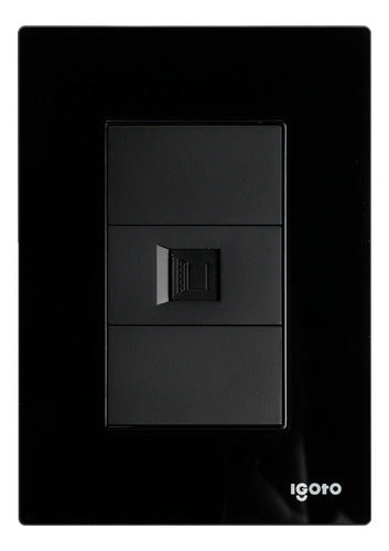Placa Armada Con Toma De Datos Cris1022- 2022 Color Negro Corriente Nominal 15 A Voltaje Nominal 125v