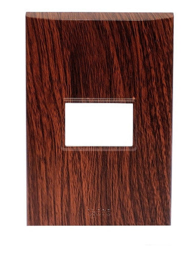 20pack De Placas De 1 Módulo, 8 X 12 Cm Igoto Pb1201 Color Caoba Voltaje Nominal 10v