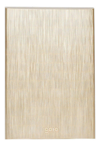 Placa Ciega De Polipropileno Style Plus Igoto Color Dorado