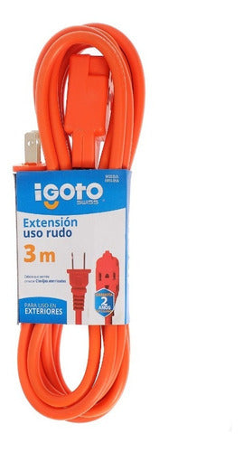Extensión De Uso Rudo, 3m Igoto Naranja