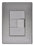 5 Pack Placa Aramada Inox Con  1 Boton Timbre Plata