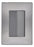 Pack 5 Placas Inox: 1 Apagador Sencillo 3 Módulos Oxford