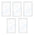 5 Pack Apagador De Pared Touch 2 Módulos Avia Smarthome Wifi