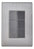 Pack 5 Placas Inox: 3 Apagadores Sencillos 1 Módulo Oxford