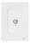 Placa Armada Cristal  Mecanismo Toma Coaxial Salida T.v.