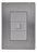 Pack 5 Placas Inox: Mecanismo Toma Telefónica Plata