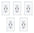 5 Pack Placa Duplex + 2 Puertos Usb Smart Home Avia Igoto