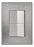 Pack 5 Placas Inox: 2 Apagadores Escalera 1.5 Módulos Plata