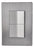 Pack 5 Placas Inox: 2 Apagadores Sencillos 1.5 Móds Oxford