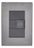 5 Pack Placa Aramada Inox Con  1 Boton Timbre Oxford
