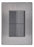Pack 5 Placas Inox: 2 Apagadores Sencillos 1.5 Móds Oxford