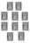 Pack De 10 Placa Armada Con 1 Apagador Escalera Y 1 Contacto
