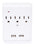 Igoto Am07 Multicontacto De 3 Entradas Con 2 Puertos Usb