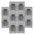 Pack 10 Placa Con 2 Apagadores Sencillos. 1 Contacto De 1