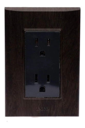 10 Pack Contacto Dúplex Lugano Plus Wenge Igoto