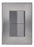 10 Placas Armada Con  2 Apagadores Escalera De 1.5 Módulos INOX1014 INOX2014