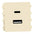 Toma Usb + Usbc 1 Modulo