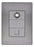 Pack 5 Placas Inox: Toma Telefónica + Toma Coaxial Tv Plata