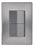 Pack 5 Placas Inox: 2 Apagadores Escalera 1.5 Módulos Oxford
