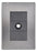 Pack 5 Placas Inox: Mecanismo Toma Coaxial Salida Tv Oxford