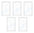 5 Pack Apagador De Pared Touch 3 Módulos Avia Smarthome Wifi