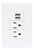 Placa Con 2 Puertos Usb Y 2 Contactos De Un Modulo Igoto