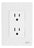 Placa Armada Contacto Duplex Cristal 125-250v Moderno