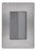 10 Placas Armada, Con 1 Apagador Sencillo De 3 Módulos INOX1005