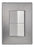 10 Placas Armada Con  2 Apagadores Escalera De 1.5 Módulos INOX1014 INOX2014