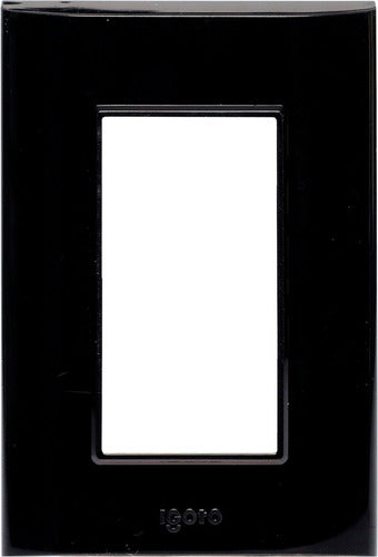 Pack 5 Pzas Placa De Tres Módulos Igoto Pb1203