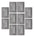 Pack 10 Placa Con 2 Apagadores Sencillos. 1 Contacto De 1