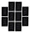 10 Pack Placa Con 3 Apagadores 8 X 12, 10a Lugano Plus
