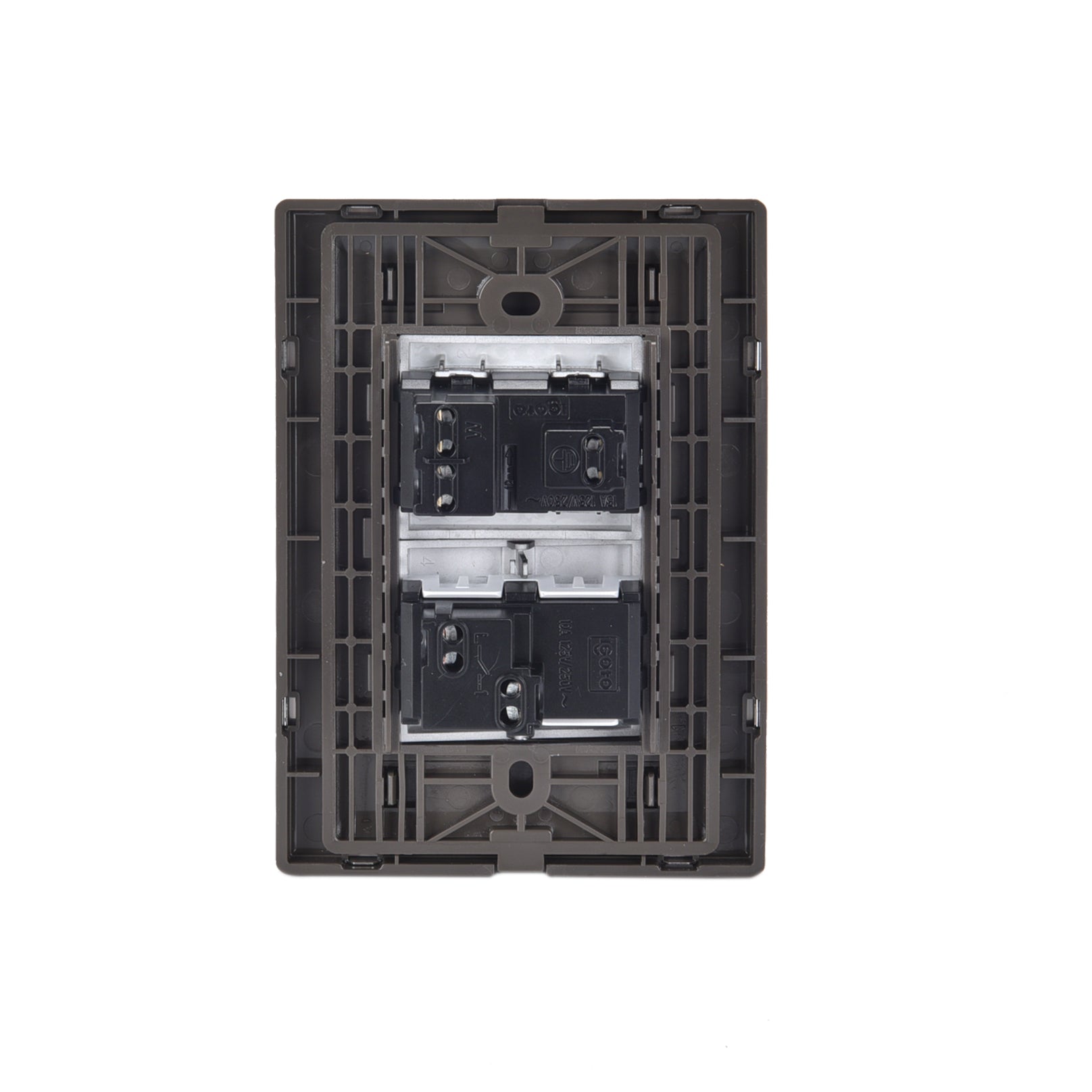10 Placas Armada Igoto 1 Apag Sencillo Y 1 Contacto De 1.5 Mod Color Oxford