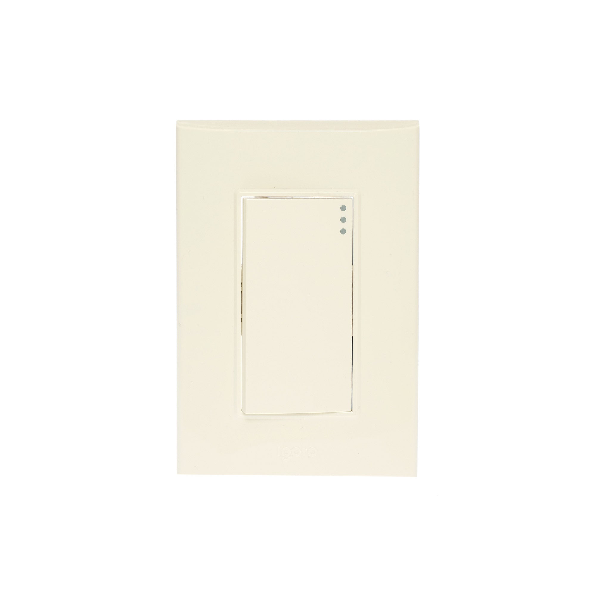 Caja con 100 Placas Con 1 Apagador, 8 X 12, Lugano Plus Color Blanco PB511