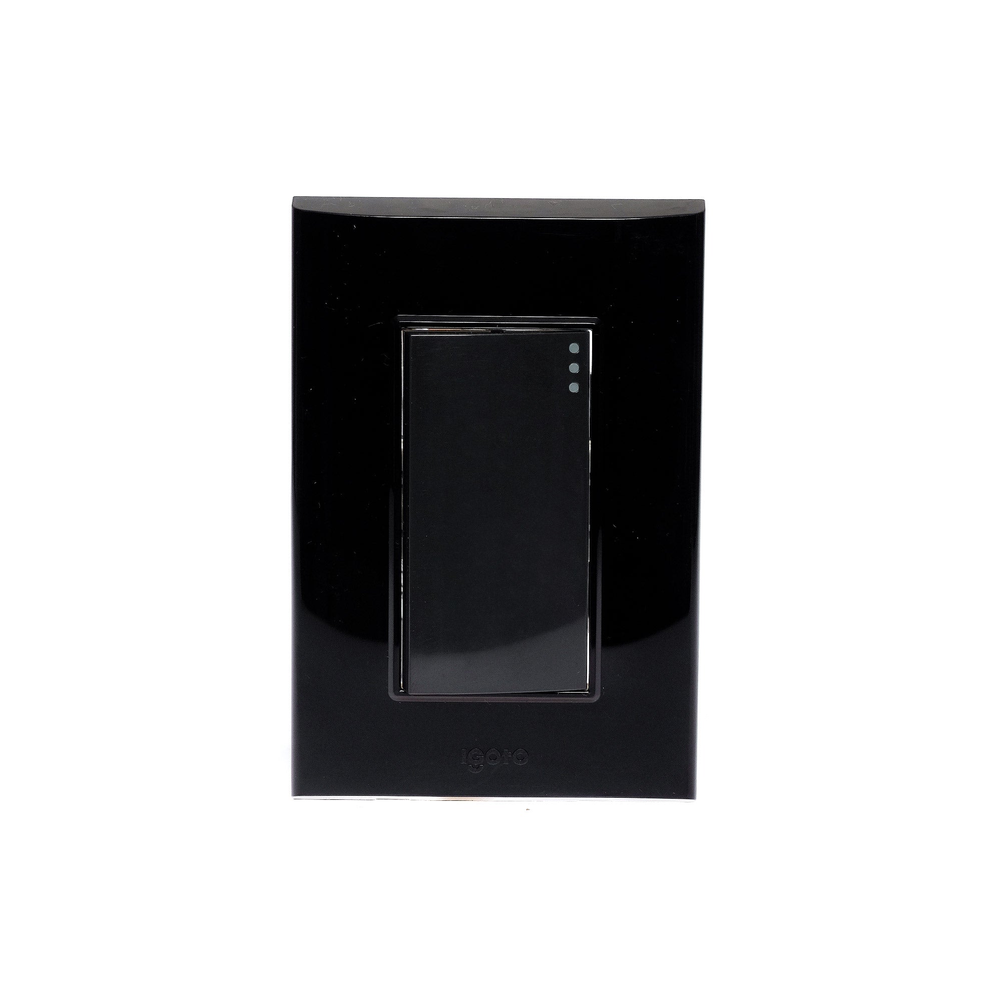 Caja con 100 Placas Con 1 Apagador, 8 X 12, Lugano Plus Color Blanco PB511