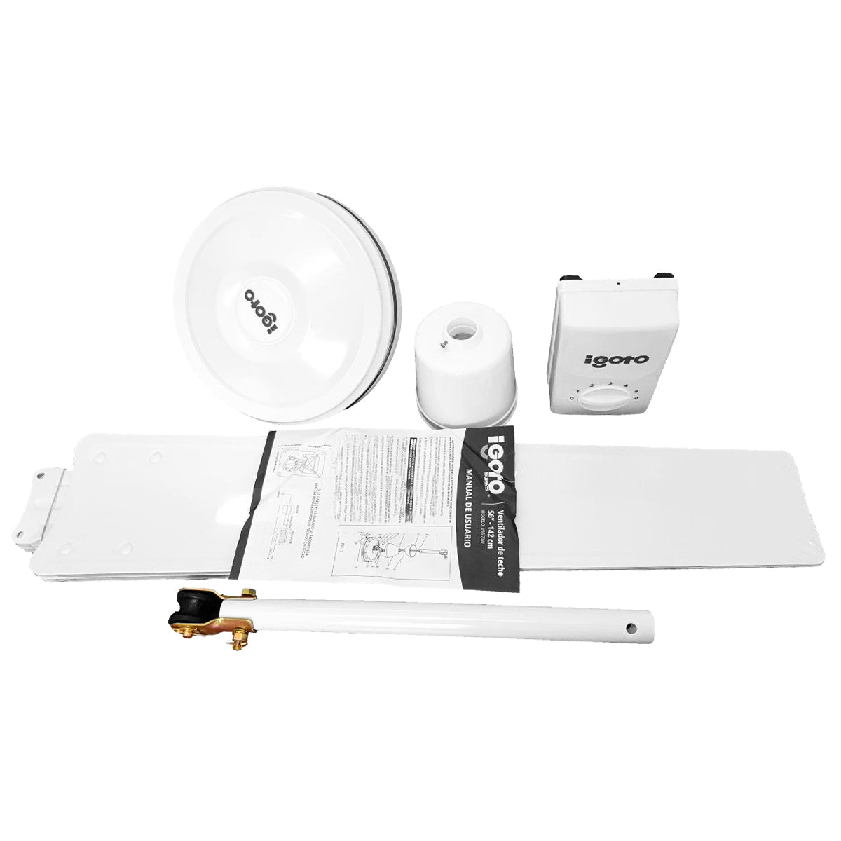 Igoto V5601 Ventilador Industrial Color Blanco 56, Paq 3